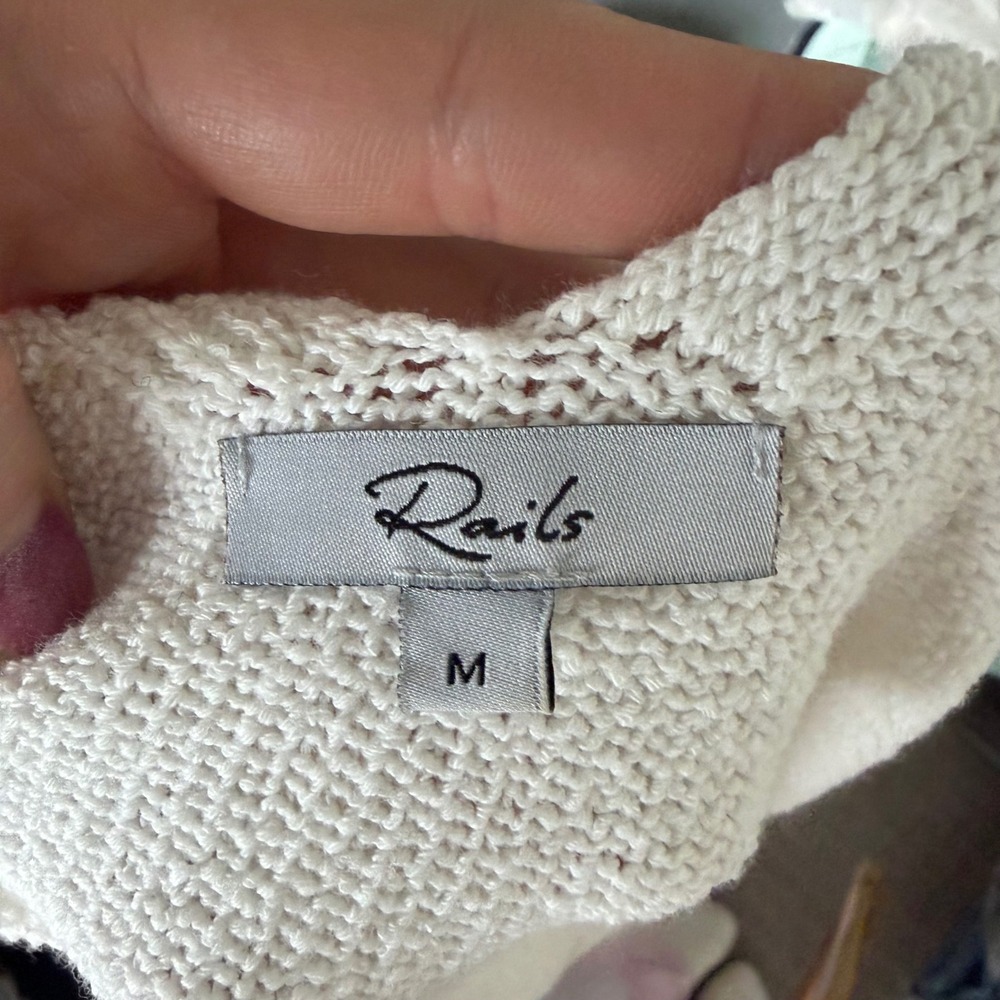 Women's Rails Maise Cotton Top in White Size Medium - Picture 4 of 8